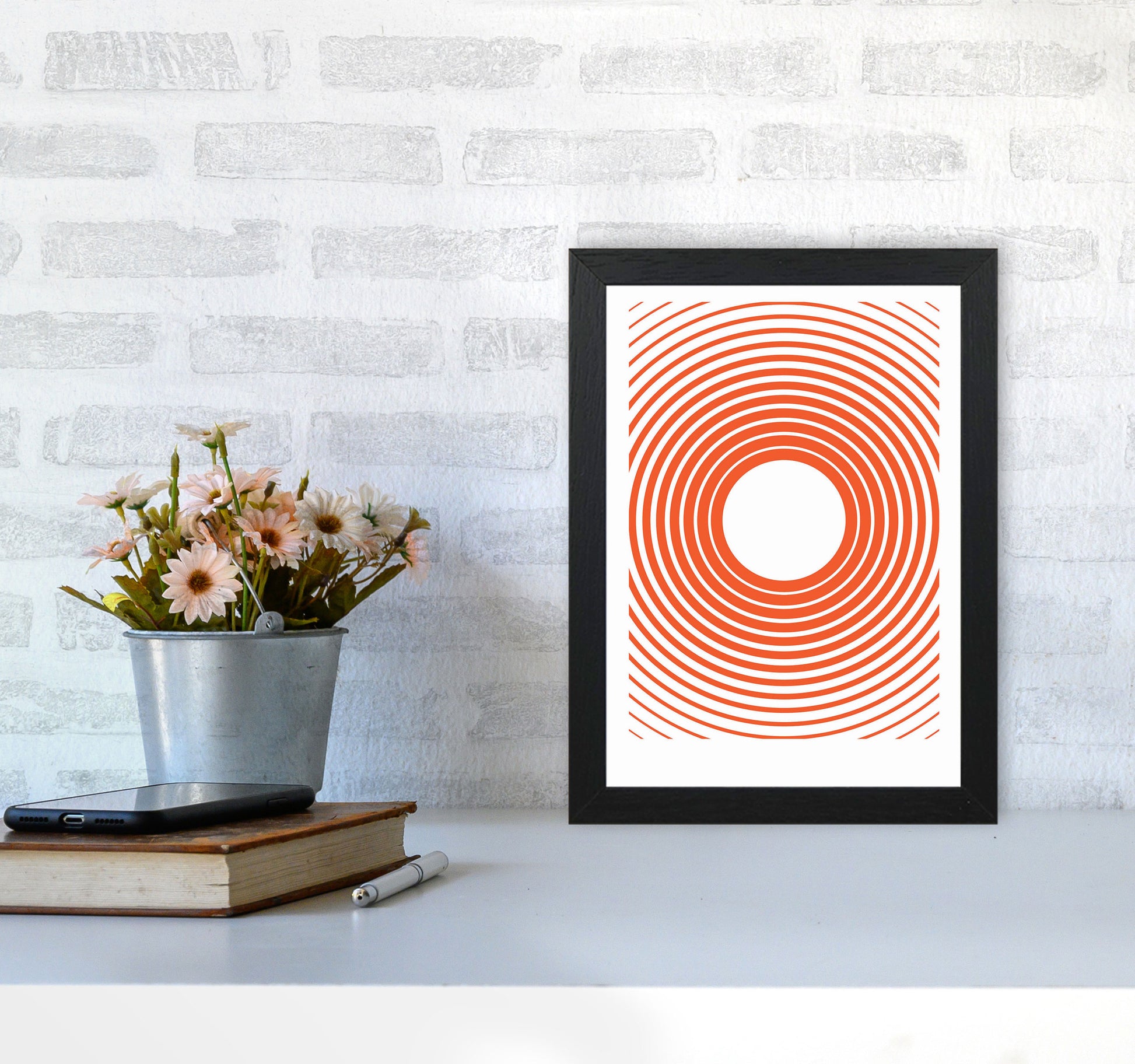 Minimal Geometric Series - 31 Art Print by Jason Stanley A4 White Frame