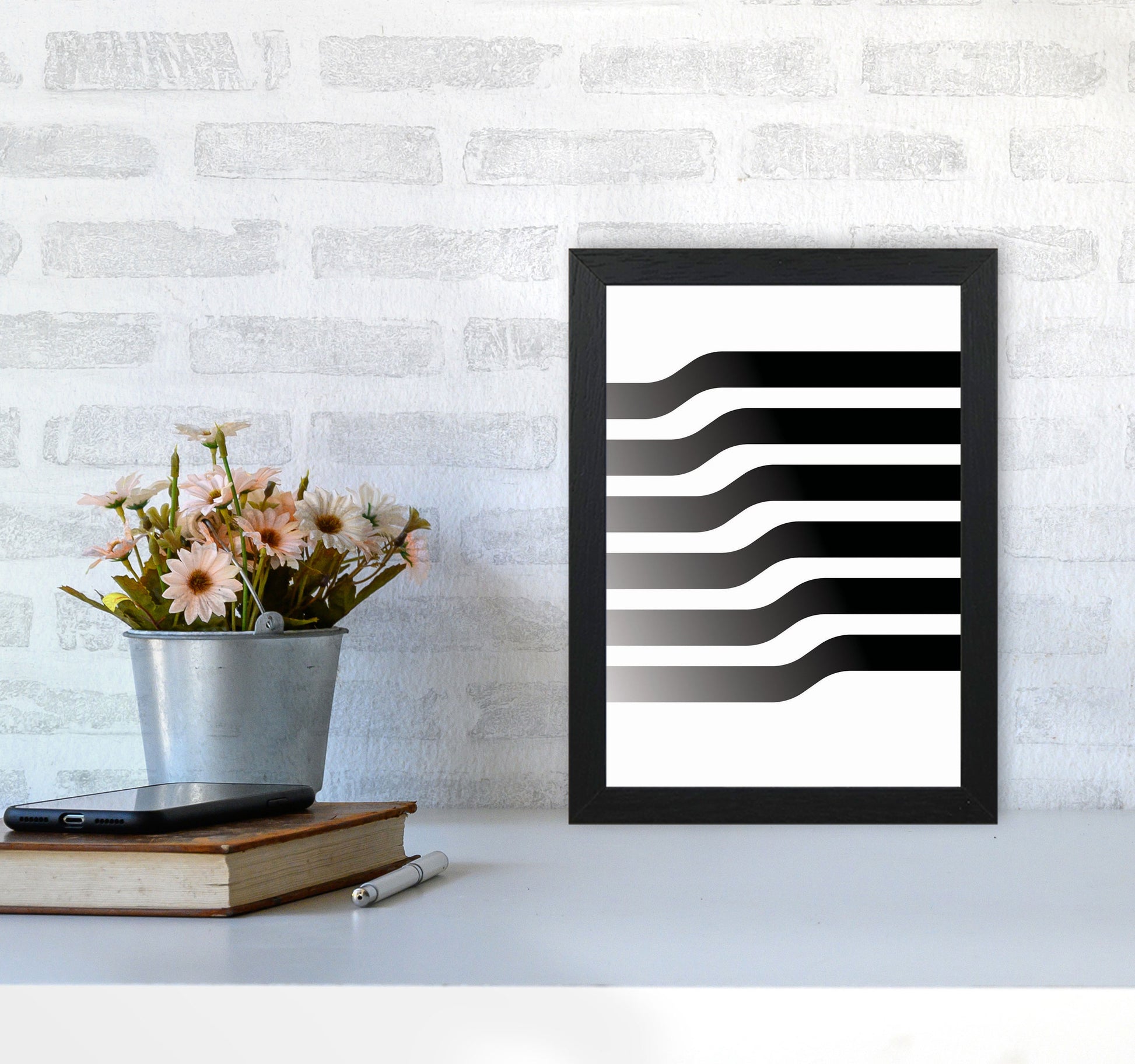Minimal Geometric Series - 3 Art Print by Jason Stanley A4 White Frame