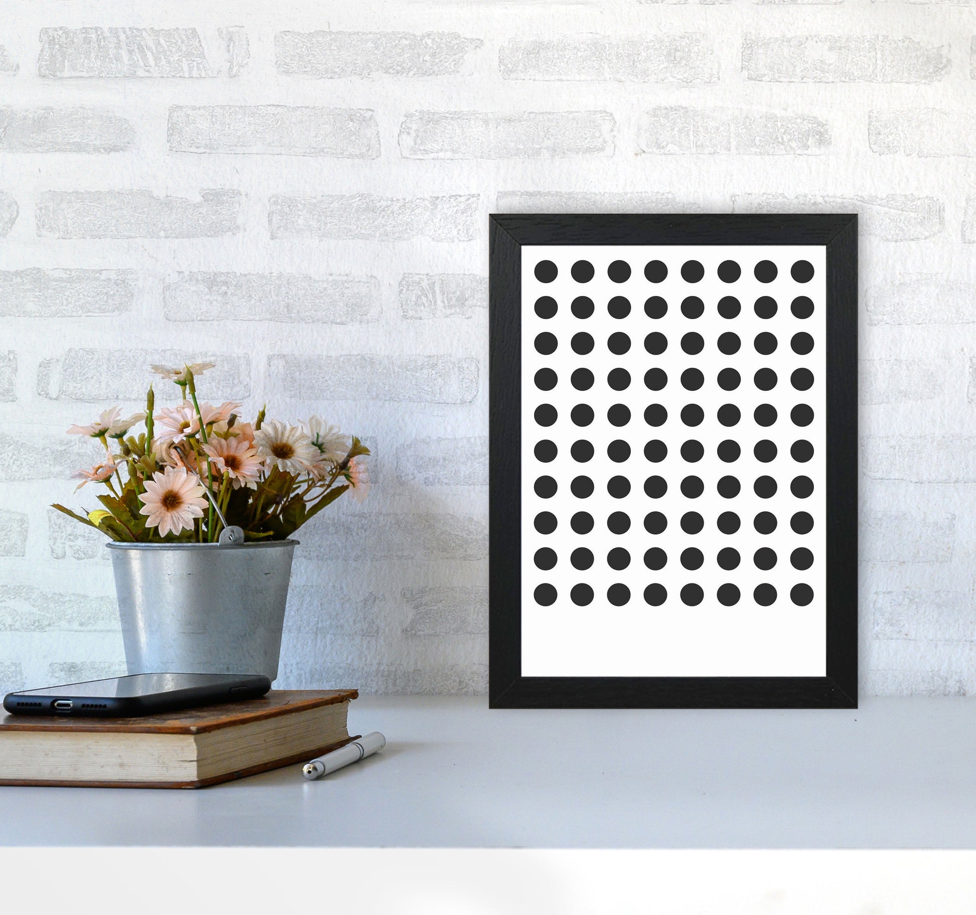 Minimal Geometric Series - 9 Art Print by Jason Stanley A4 White Frame