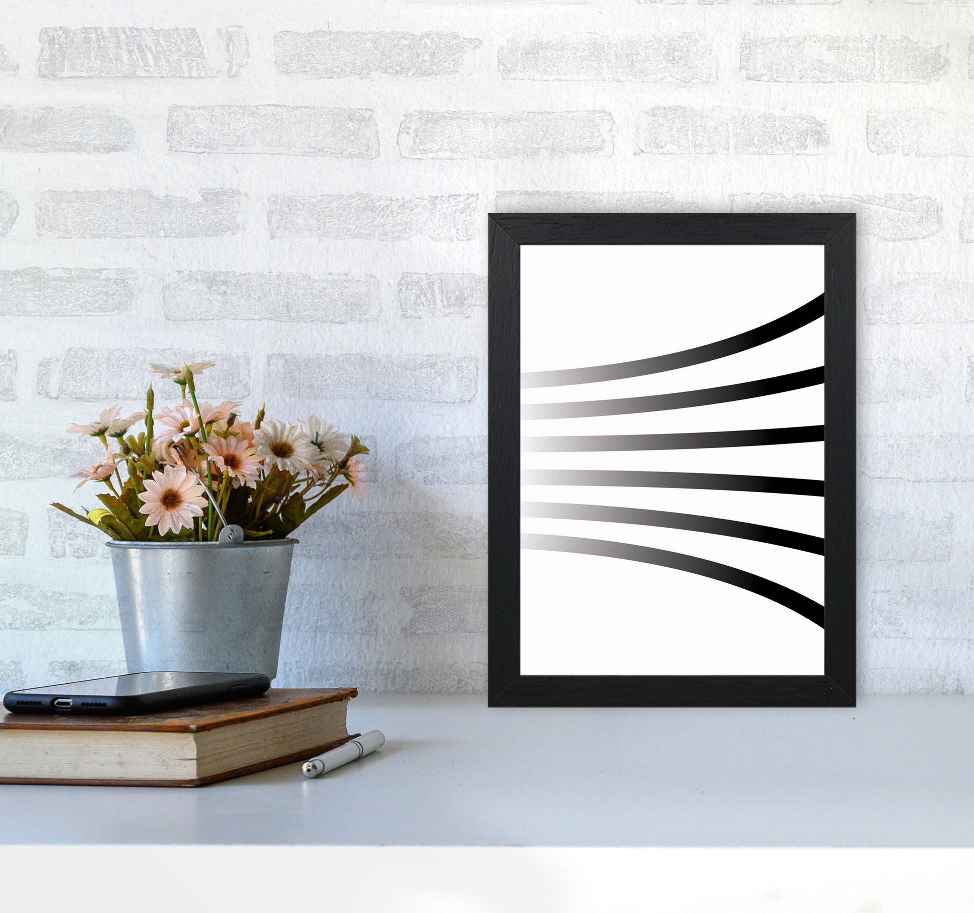 Minimal Geometric Series - 1 Art Print by Jason Stanley A4 White Frame