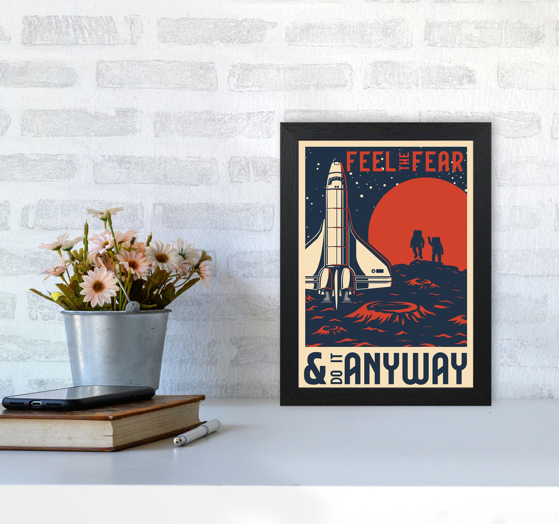 Outer Space Series - #17 Art Print by Jason Stanley A4 White Frame