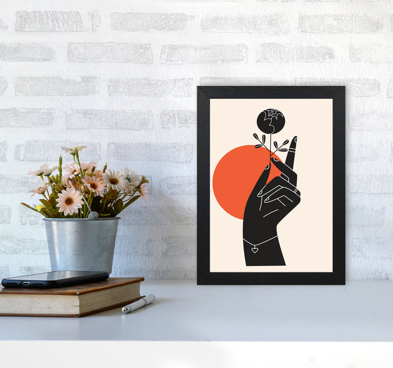 Minimalist Hand Drawing Art Print by Jason Stanley A4 White Frame