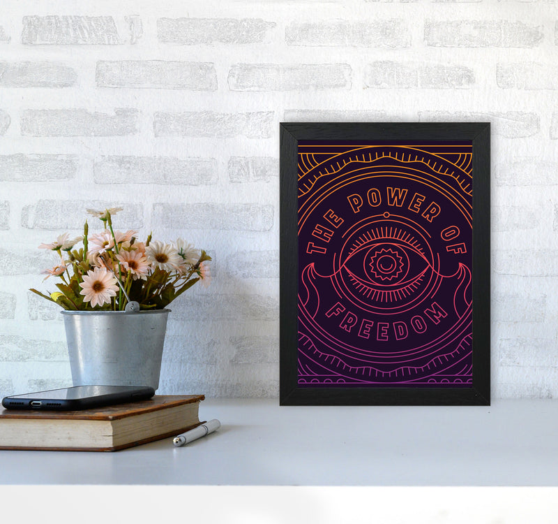 The Power For Freedom!! Art Print by Jason Stanley A4 White Frame