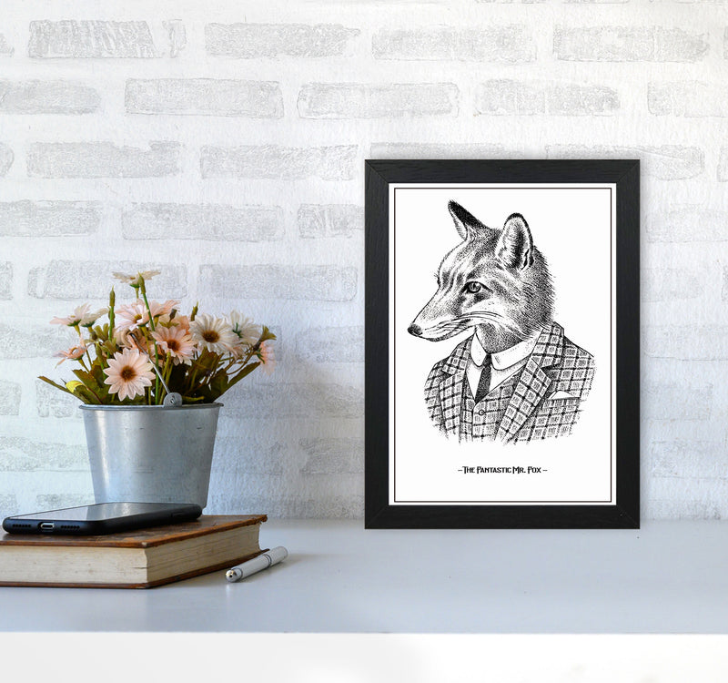 The Fantastic Mr. Fox Art Print by Jason Stanley A4 White Frame