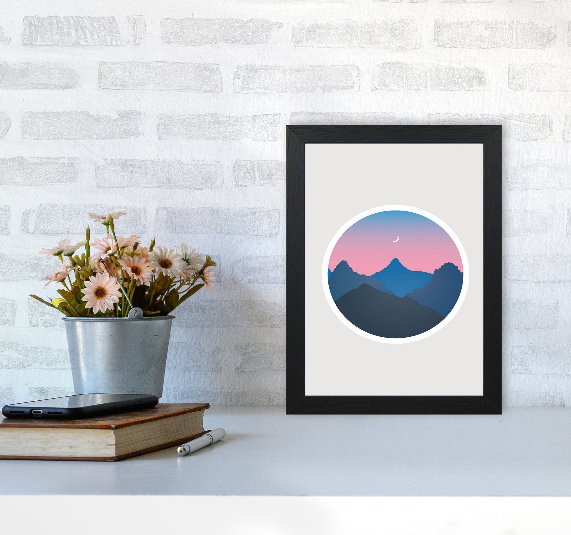 Moody Moonrise Kingdom Art Print by Jason Stanley A4 White Frame