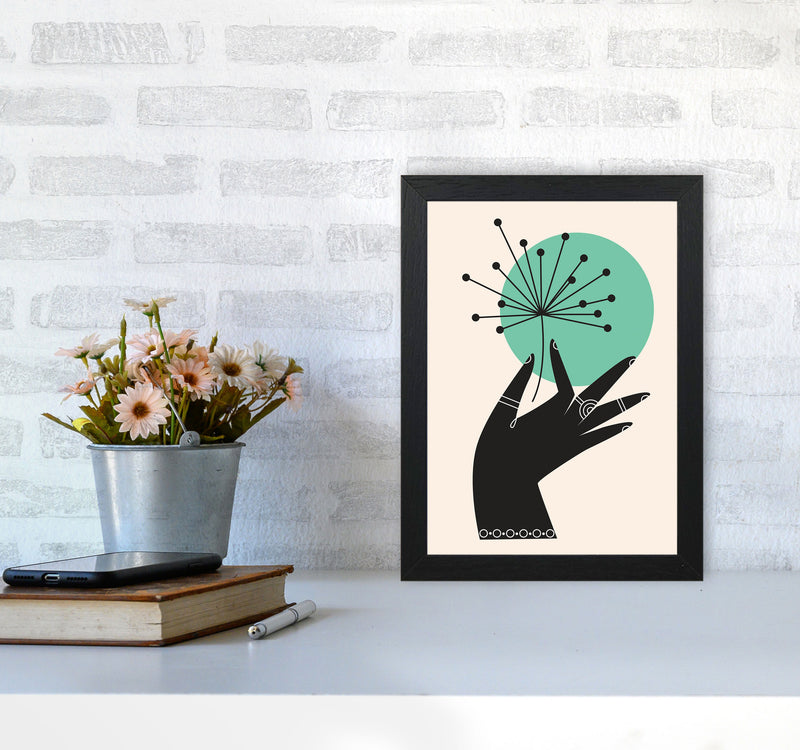 What A Pretty Flower Art Print by Jason Stanley A4 White Frame