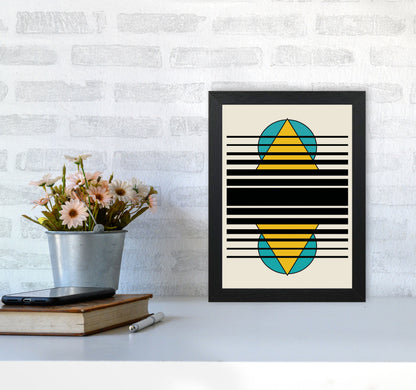 Geometric Suns. IIII Art Print by Jason Stanley A4 White Frame