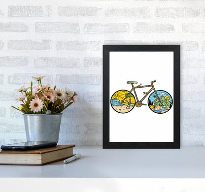 Best Bike Ride Ever Art Print by Jason Stanley A4 White Frame
