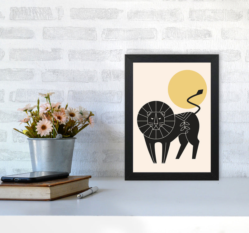 King Of The Jungle Art Print by Jason Stanley A4 White Frame