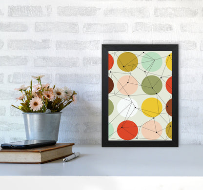 Geometry On Circles Art Print by Jason Stanley A4 White Frame