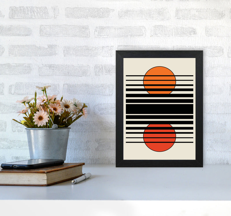 Geometric Suns II Art Print by Jason Stanley A4 White Frame
