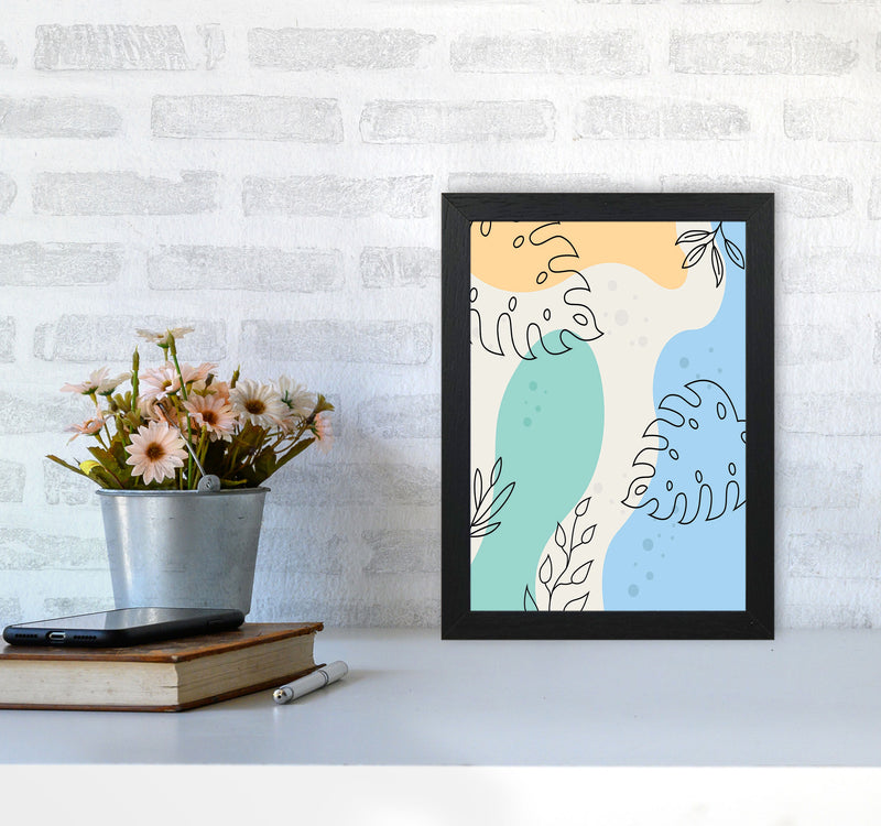 Abstract Leaves I Art Print by Jason Stanley A4 White Frame