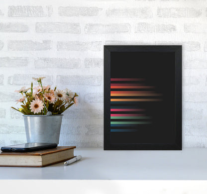 Faded Stripes 1 Art Print by Jason Stanley A4 White Frame