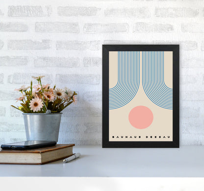 Bauhaus Design Art Print by Jason Stanley A4 White Frame