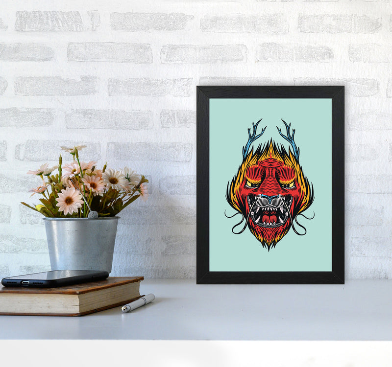 Chinese Dragon Art Print by Jason Stanley A4 White Frame