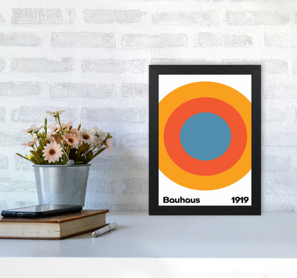 Bauhaus Circle Art Print by Jason Stanley A4 White Frame