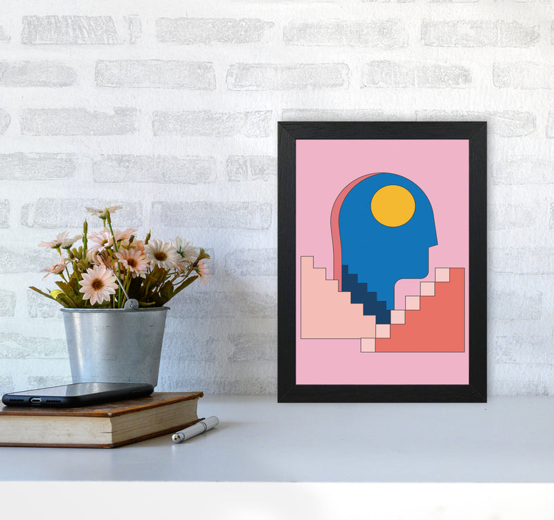 Keep Climbing Art Print by Jason Stanley A4 White Frame