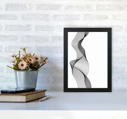 Line Wobbles Art Print by Jason Stanley A4 White Frame