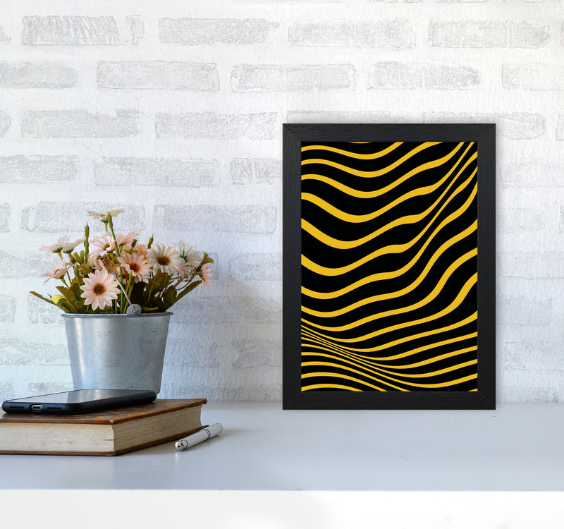 Yellow Vibes Art Print by Jason Stanley A4 White Frame