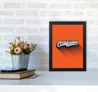 California Art Print by Jason Stanley A4 White Frame