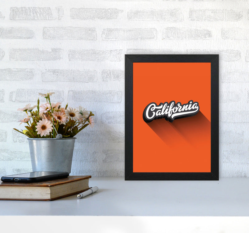 California Art Print by Jason Stanley A4 White Frame
