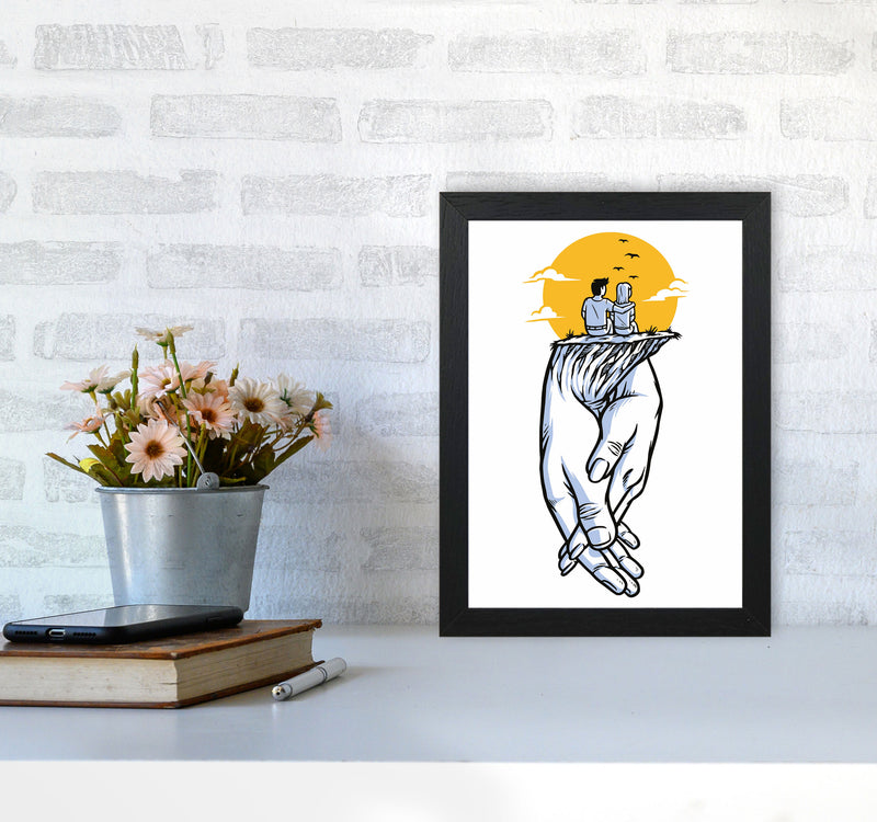 Date Night Art Print by Jason Stanley A4 White Frame