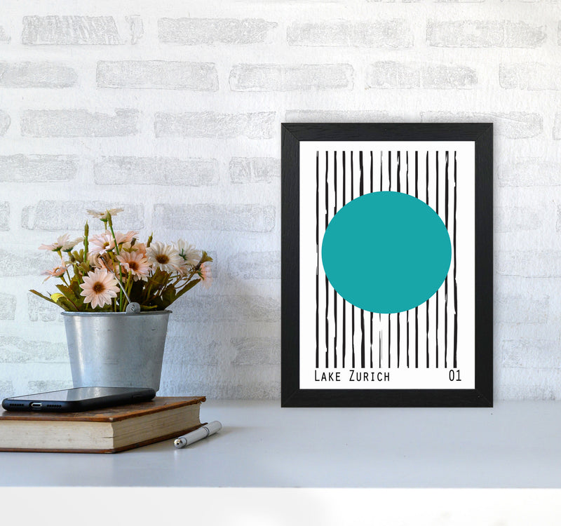 Lake Zurich Art Print by Jason Stanley A4 White Frame