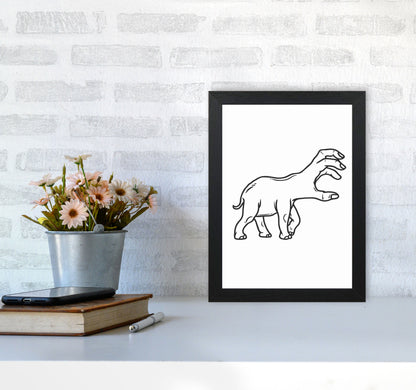 Hand-Head Art Print by Jason Stanley A4 White Frame