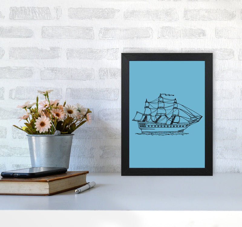 Above Sea Art Print by Jason Stanley A4 White Frame