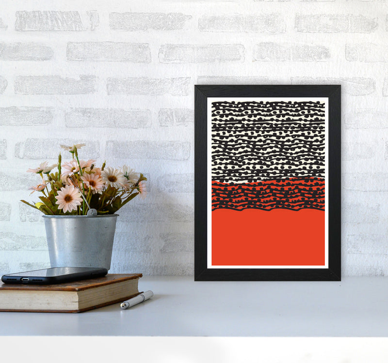 Red Vibe 2 Art Print by Jason Stanley A4 White Frame