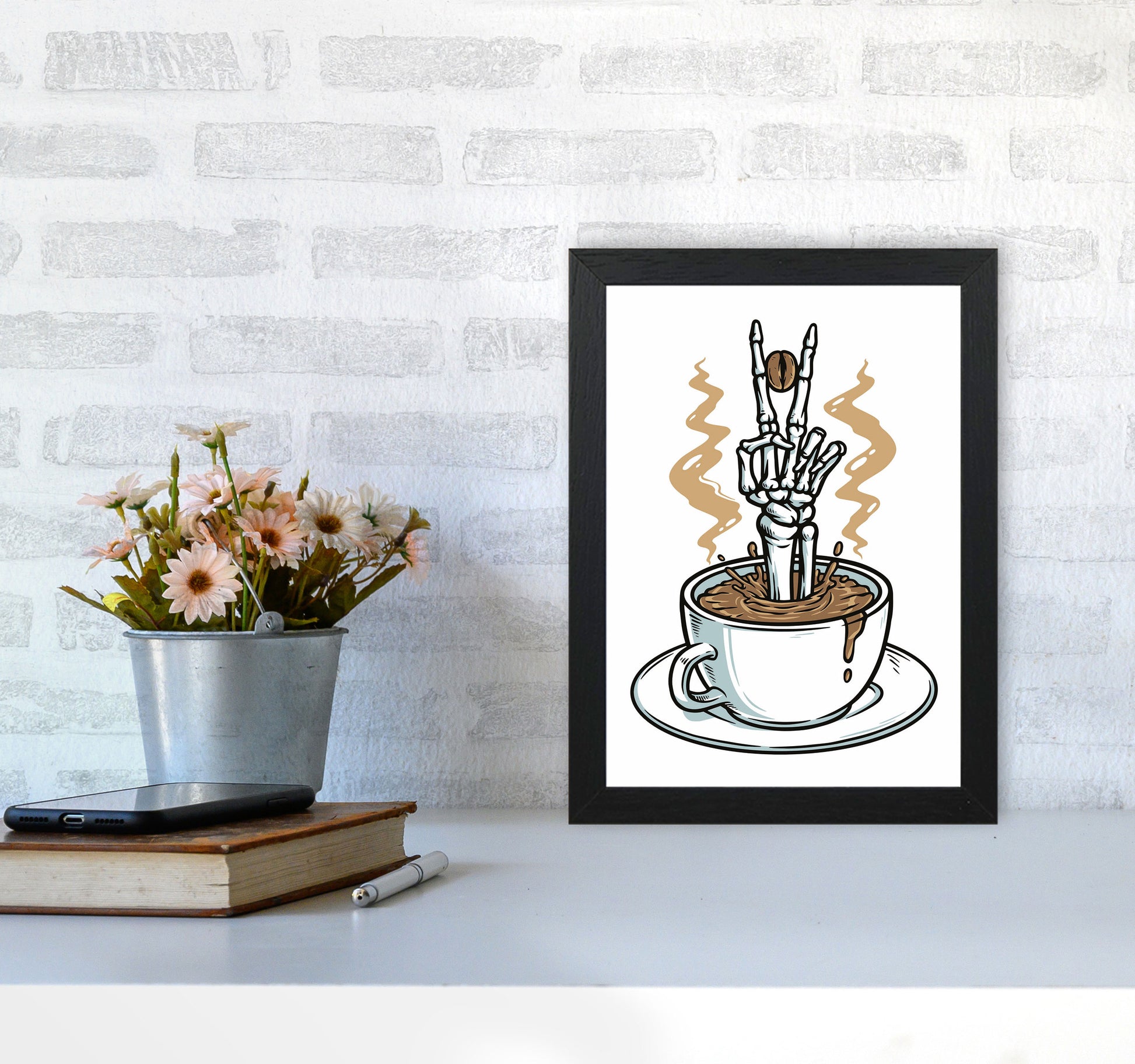 Peace!! Art Print by Jason Stanley A4 White Frame