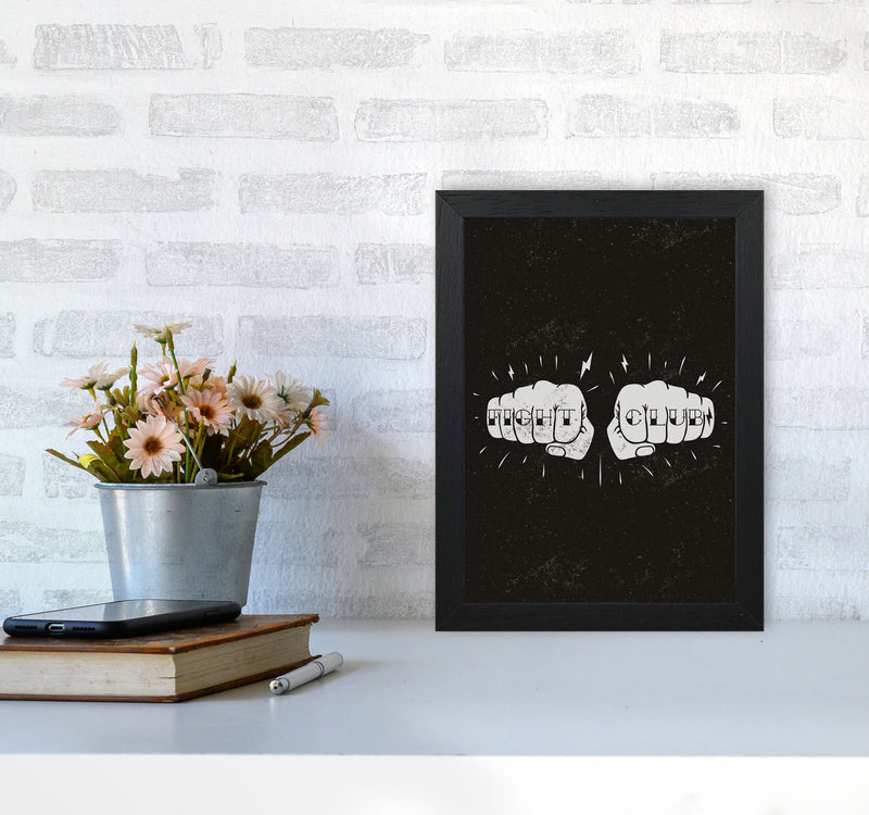 Fight Club Art Print by Jason Stanley A4 White Frame