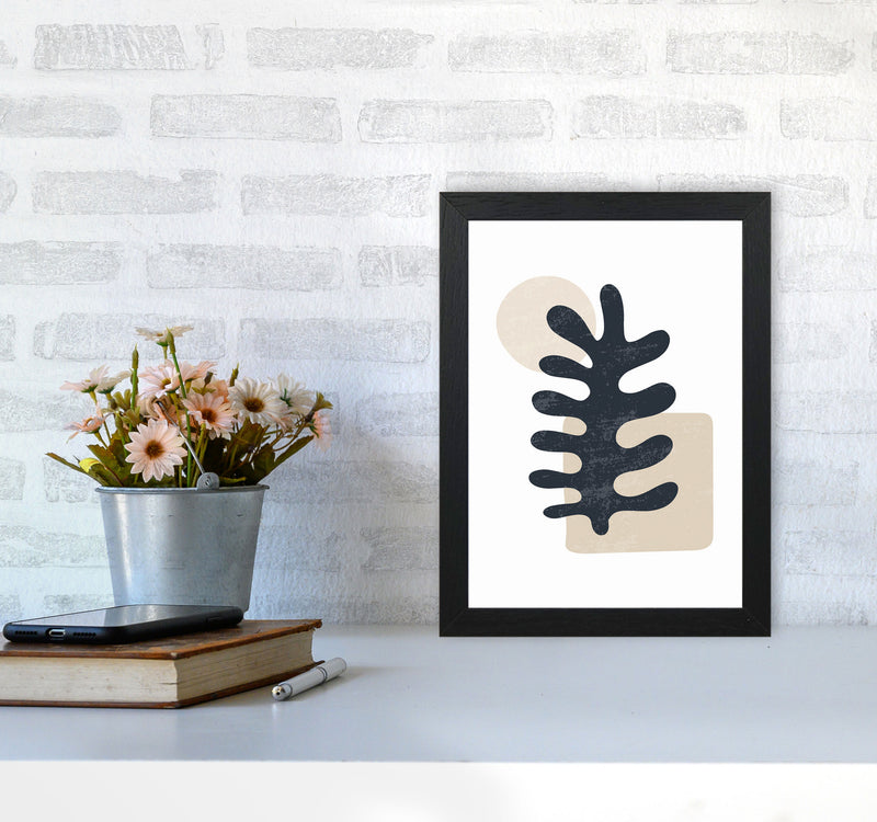 Minimal Abstract Algae III Art Print by Jason Stanley A4 White Frame