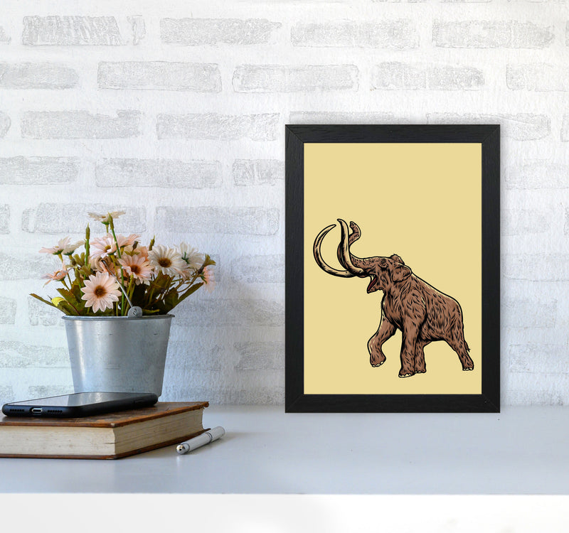 Mammoth Art Print by Jason Stanley A4 White Frame