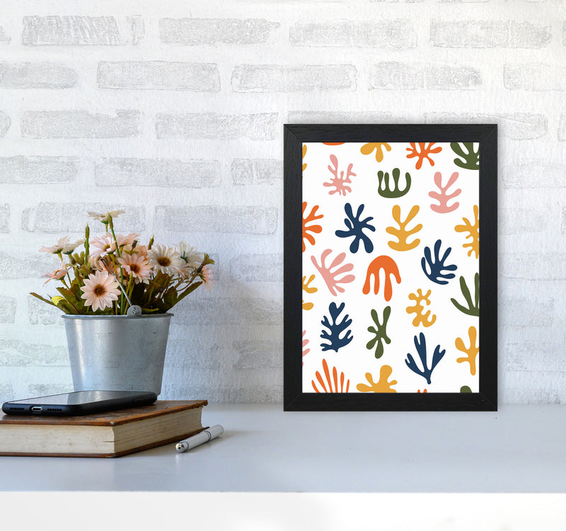 Minimal Abstract Algae IIII Art Print by Jason Stanley A4 White Frame
