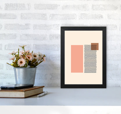 Geometric Abstract Shapes II Art Print by Jason Stanley A4 White Frame