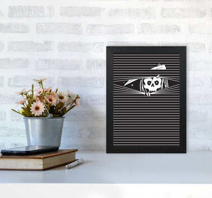 The Grim Reaper Art Print by Jason Stanley A4 White Frame
