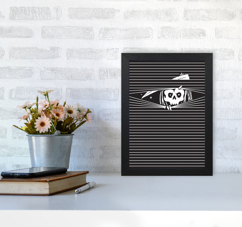 The Grim Reaper Art Print by Jason Stanley A4 White Frame