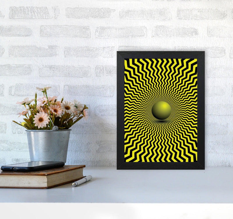 Optical Illusion Art Print by Jason Stanley A4 White Frame