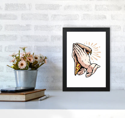 Pizza Is Life Art Print by Jason Stanley A4 White Frame