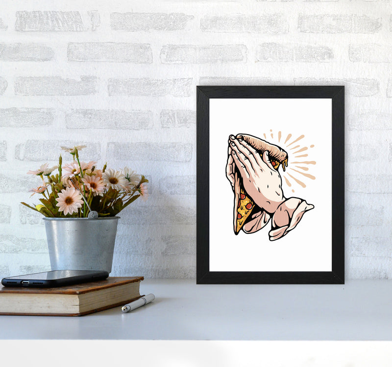 Pizza Is Life Art Print by Jason Stanley A4 White Frame