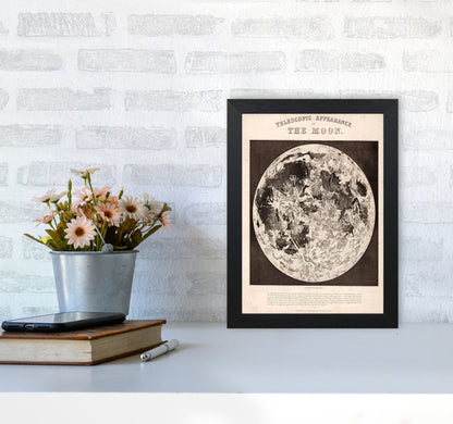 Telescopic Appearance Of The Moon Art Print by Jason Stanley A4 White Frame