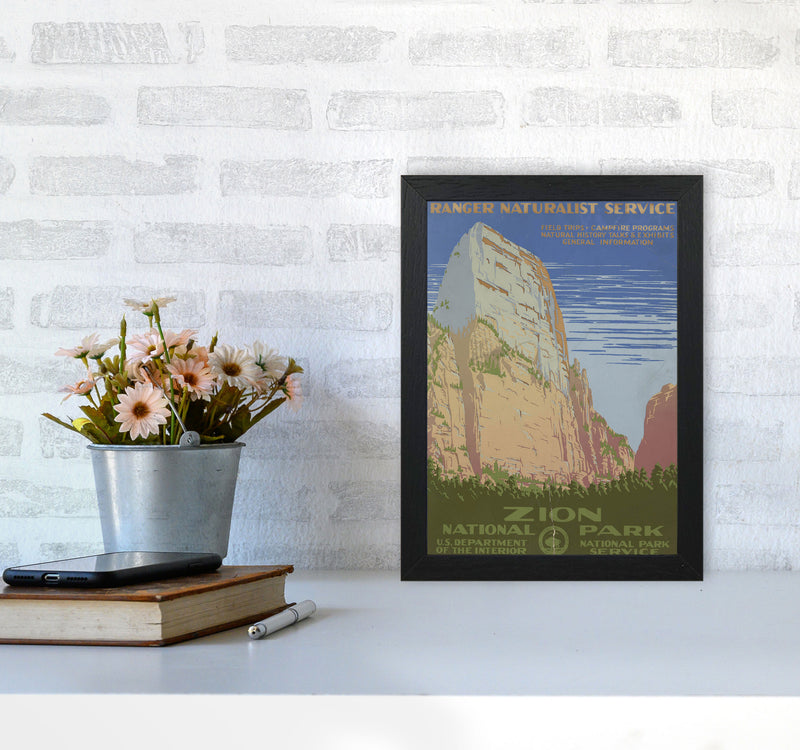 Zion National Park Art Print by Jason Stanley A4 White Frame