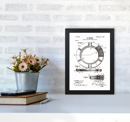 Life Preserver Patent Art Print by Jason Stanley A4 White Frame