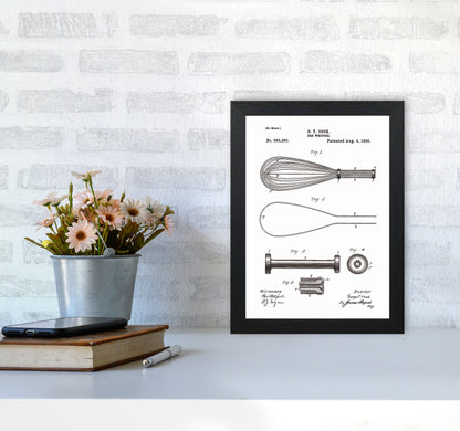 Egg Whipper Patent Art Print by Jason Stanley A4 White Frame