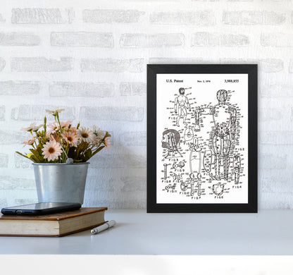 Kids Toy Patent Art Print by Jason Stanley A4 White Frame
