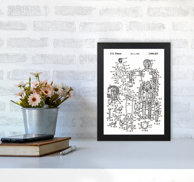 Kids Toy Patent Art Print by Jason Stanley A4 White Frame