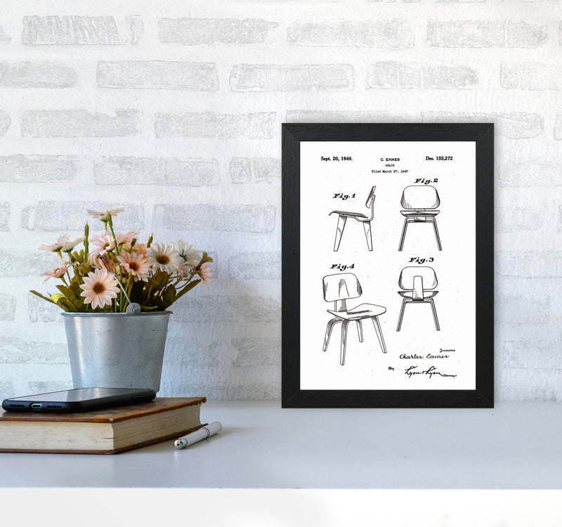 Chari Patent Art Print by Jason Stanley A4 White Frame