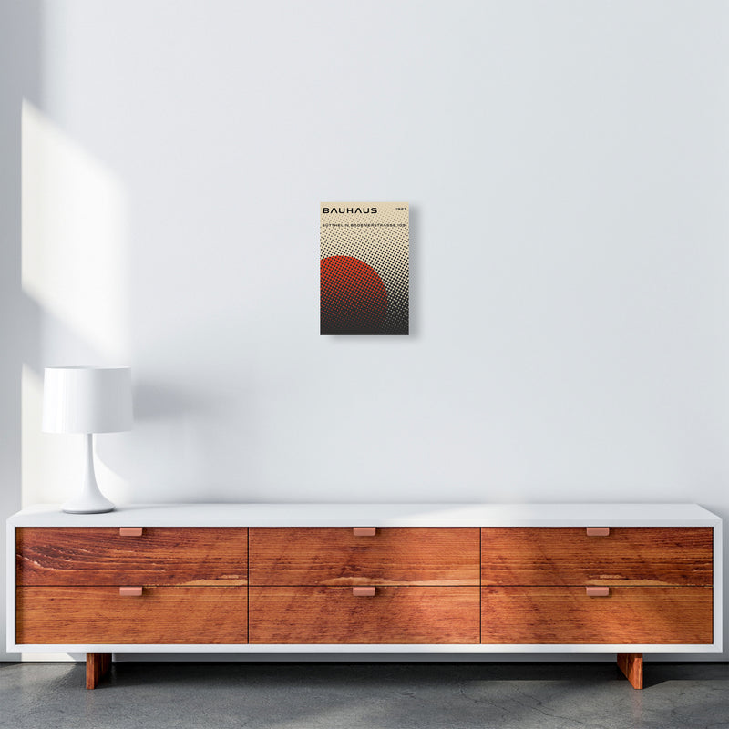Bauhaus Geometric Red Vibe Art Print by Jason Stanley A4 Canvas