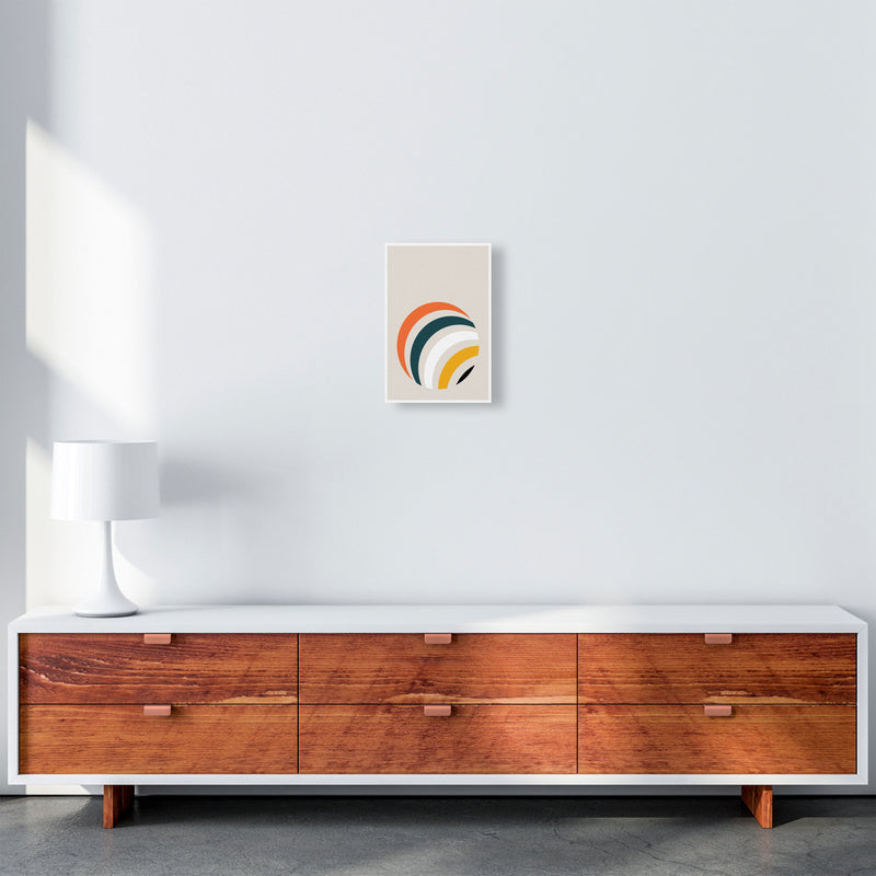 Retro Geometric Circle 1 Art Print by Jason Stanley A4 Canvas